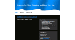 Desktop Screenshot of campbellsglass.com